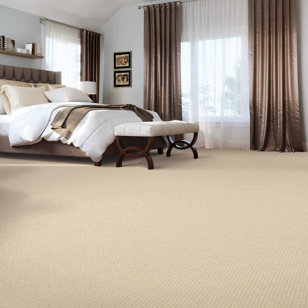 Bedroom carpet flooring | Custom Carpet Centers