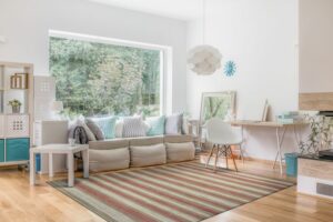Living room flooring | Custom Carpet Centers